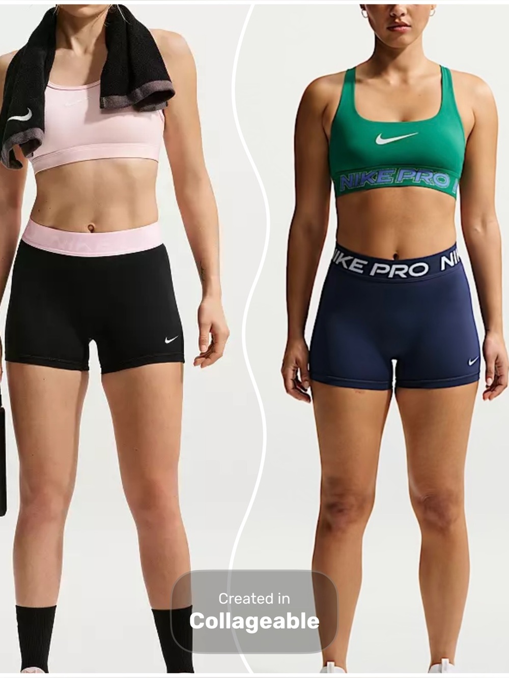 Nike Pro mid rise 3” biker shorts